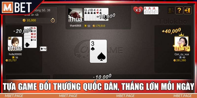 Tựa game đổi thưởng quốc dân, thắng lớn mỗi ngày Tựa game đổi thưởng quốc dân, thắng lớn mỗi ngày